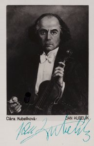 Porträtt av Jan Kubelik av Czech School