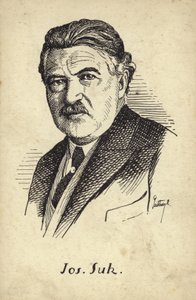 Porträtt av Josef Suk av Czech School