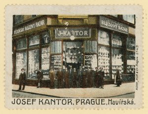 Butiksfront av Josef Kantor, Prag av Czech School