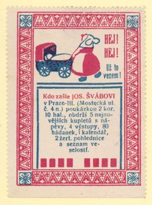 Kvinna som skjuter en barnvagn av Czech School