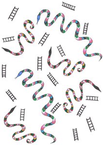 Snakes  Ladders, 2024 (blandteknik)