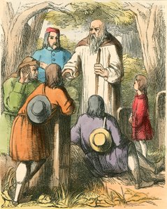 Dick Whittington lyssnar på byborna av Dalziel Brothers