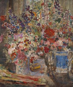 Blomsterstycke nr 4, ca 1928-29 (olja på duk)