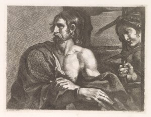 Sankt Johannes Döparen i fängelse besökt av Salome