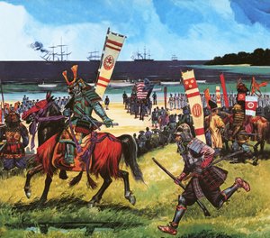 Amerikaner anländer till det som nu är Tokyo Bay den 8 juli 1853 av Dan Escott
