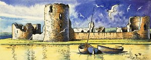 Flint Castle, med utsikt över floden Dee av Dan Escott