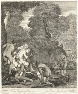 Diana och hennes nymfer upptäcktes av Actaeon