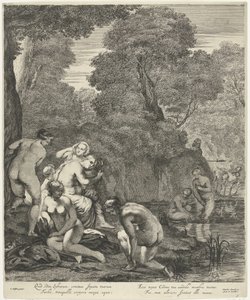 Diana och hennes nymfer upptäcktes av Actaeon
