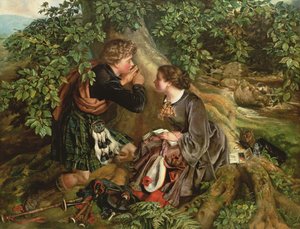 Skotska älskare, 1863 av Daniel Maclise