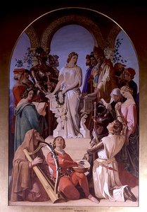 The Spirit of Chivalry (olja på duk) av Daniel Maclise