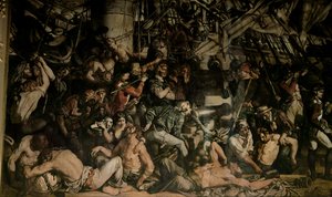The Death of Nelson, detalj av det nedre däcket av Victory av Daniel Maclise
