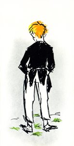 Illustration till Jules Renards pjäs efter romanen "Carrot Head" (illustration).