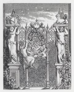Illustration till Tennysons dikt, The Princess (gravyr) av Daniel (after) Maclise