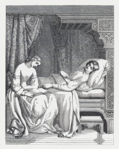 Illustration till Tennysons dikt, Prinsessan (gravyr)