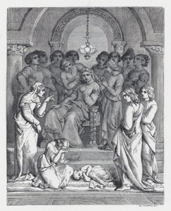 Illustration till Tennysons dikt, Prinsessan (gravyr)