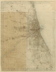 Plan för Chicago, Chicago, Illinois, diagram som visar stadens tillväxt, 1909.