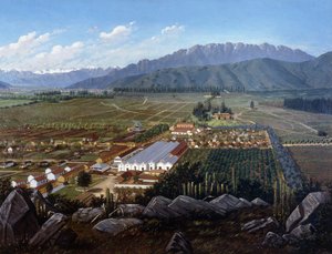 Vingården i Errazuriz-Panquehue, Chile, 1896 av Daniel Escobar