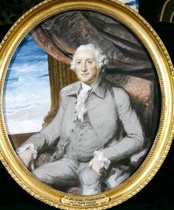 James Bucknall (1747-1806) 3:e Viscount Grimston (olja på duk) (för par se 242130) av Daniel Gardner