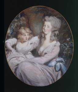 Margaret "Peggy" Arnold och dotter Sophia, ca 1787