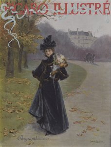 Krysantemum (krysantemum). Omslag till Le Figaro Illustre, november 1896