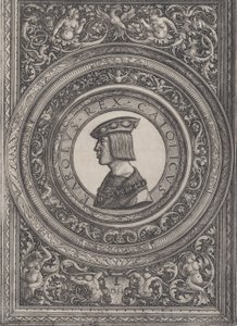 Porträtt av kejsar Karl V, ca. 1519. av Daniel Hopfer