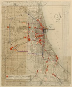 Plan för Chicago, Chicago, Illinois, Järnvägskretsdiagram