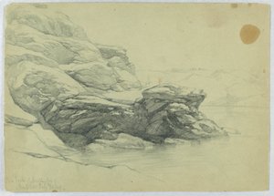 Cove Baksidan av Dumpling Fort, Newport av Daniel Huntington