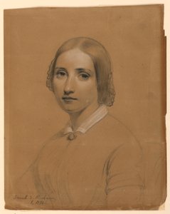 Ritning, Sarah E. Richards, syster, 1841 av Daniel Huntington