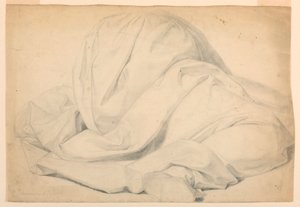 Teckning, studie till "De sjukas nattvard", 1844-45 av Daniel Huntington
