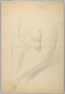 Ritning, studie till duplikat av "C", 1850 av Daniel Huntington