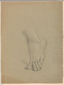 Ritning, Studie till duplikat av "Christiana", mars 1850 av Daniel Huntington