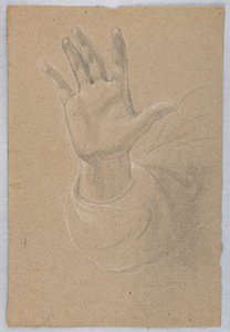 Teckning, studie till "Early Christia", 1839-40 av Daniel Huntington