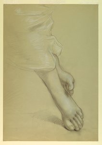 Drawing, Study for Justice och Pe av Daniel Huntington