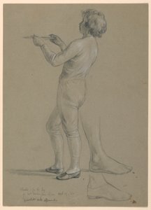 Teckning, studie till "Martha Washington Reception", 1860 av Daniel Huntington