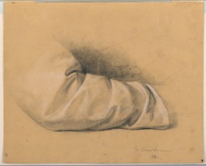 Teckning, studie till "Sacred Lesson", 1844 av Daniel Huntington