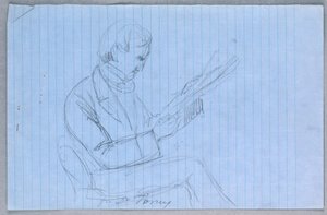 Teckning, studie till "Scientific Group", 1858 av Daniel Huntington