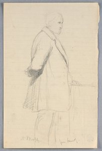 Teckning, studie till "Scientific Group", 1858 av Daniel Huntington