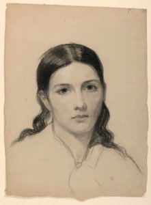 Teckning, Konstnärens hustru Sophie, 1853 av Daniel Huntington
