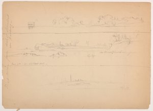 East River från Deck of Steamboat av Daniel Huntington