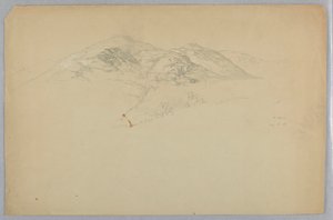 Landskapsskiss, Mount Desert, Maine av Daniel Huntington