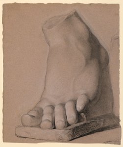 Vänster fot från ett gips av Daniel Huntington