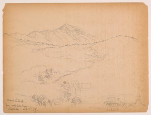 Moose Hillock från Oak Hill House, Littleton, New Hampshire av Daniel Huntington