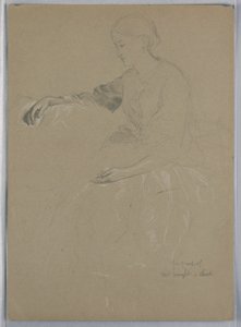 Mrs William Wright och barn av Daniel Huntington