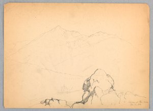 Mt. Jefferson vid Glen House, New Hampshire av Daniel Huntington