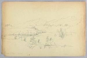 Mt Jefferson från nära Whitefield av Daniel Huntington