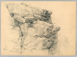 Rock Ledge vid Stowe av Daniel Huntington