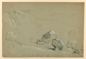 Skiss från Mount Chocorua av Daniel Huntington