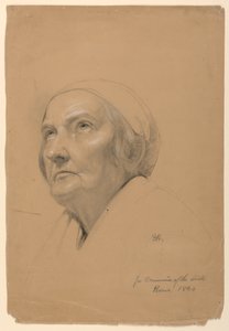 Studie för "Communion of the Sick" av Daniel Huntington