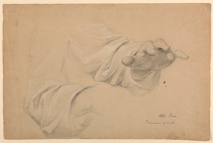 Studie för "Communion of the Sick" av Daniel Huntington