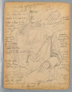 Studie för Portrait of Mr Winthrop av Daniel Huntington